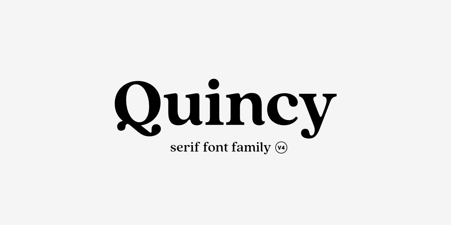 Przykład czcionki Quincy CF